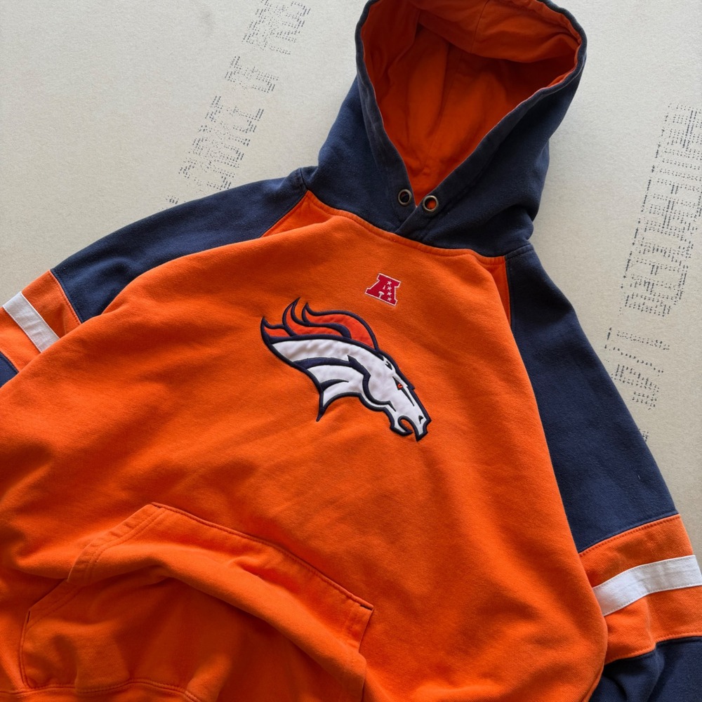 90's NFL Team Apparel Denver Broncos Hoodie‎